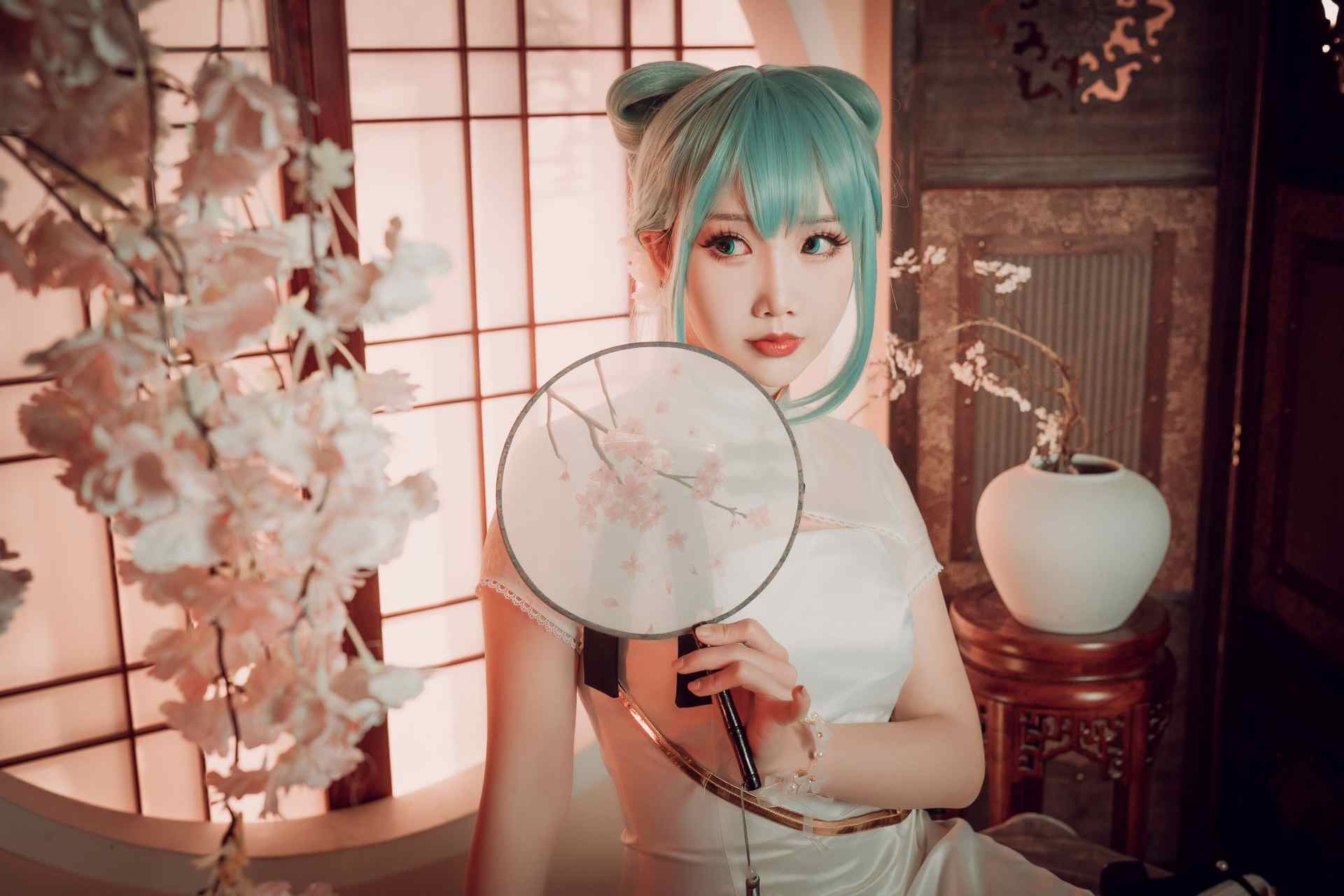 面饼仙儿初音旗袍